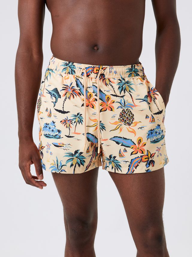 Borg Print Swim Shorts, Bb Ziggy fra Björn Borg