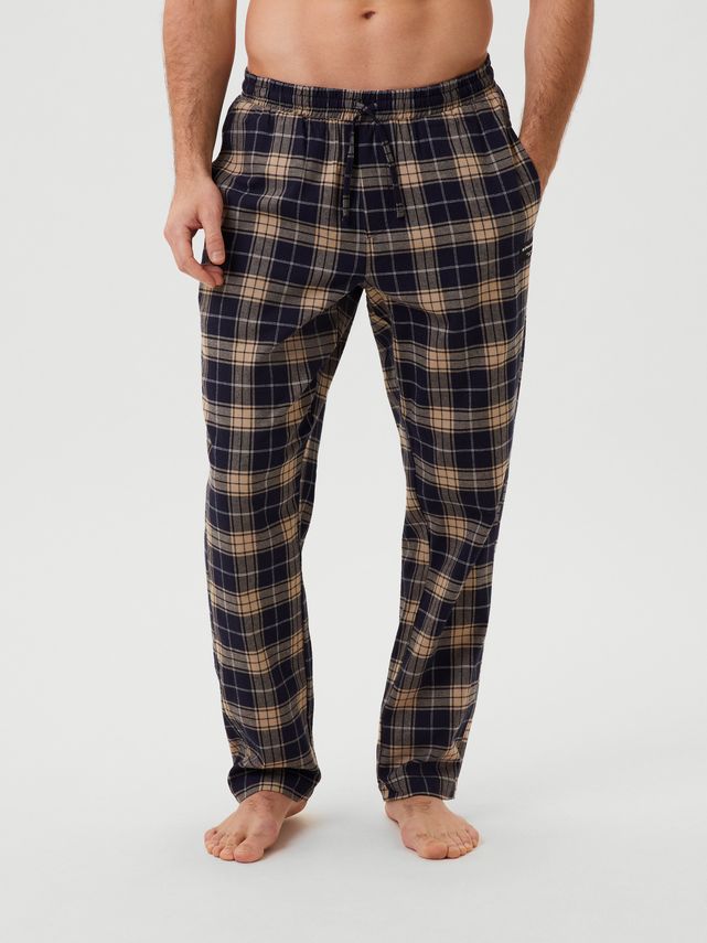 Björn Borg Ternede Pyjamasbukser i Rød Tartan
