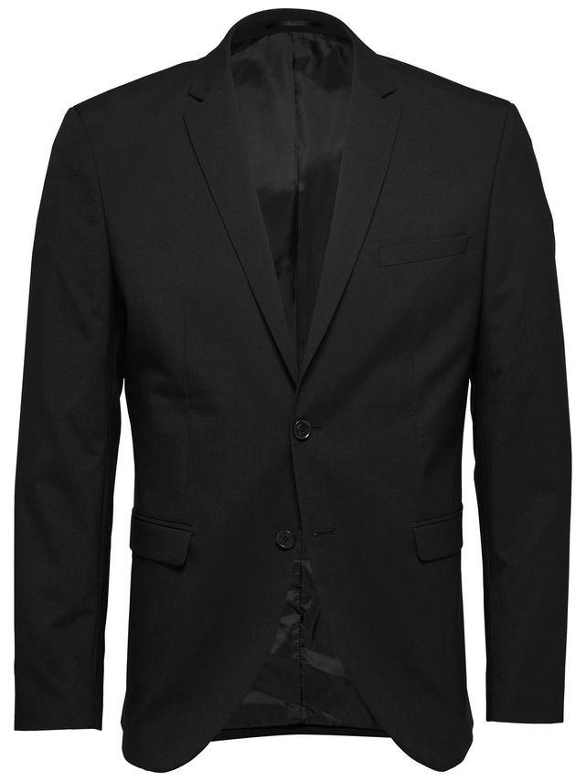 Blazer i sort fra Selected med to lommer og brystlomme