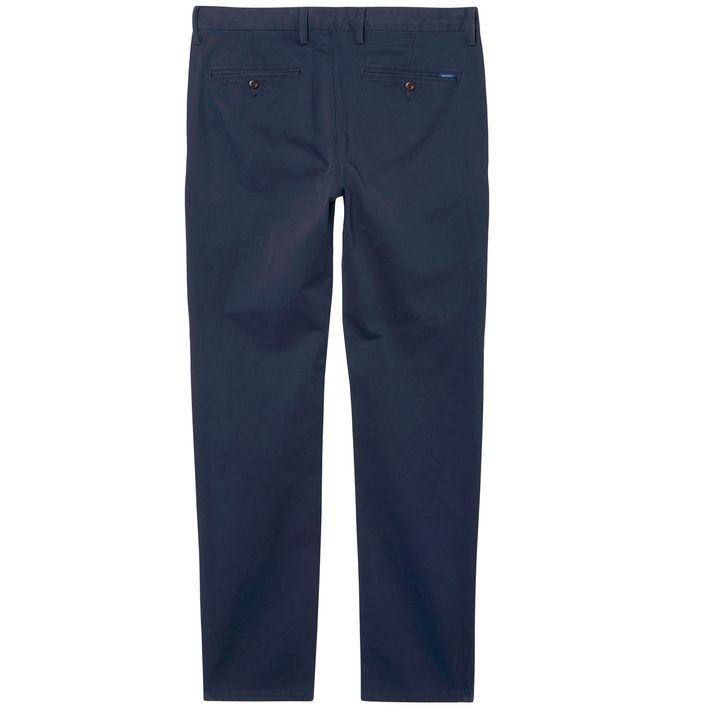 Slim Twill Chinos Dark Khaki 3 fra Gant