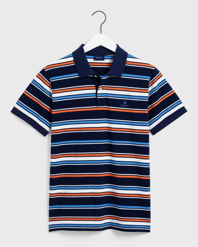 D1. Multi Stripe Ss Rugger fra Gant