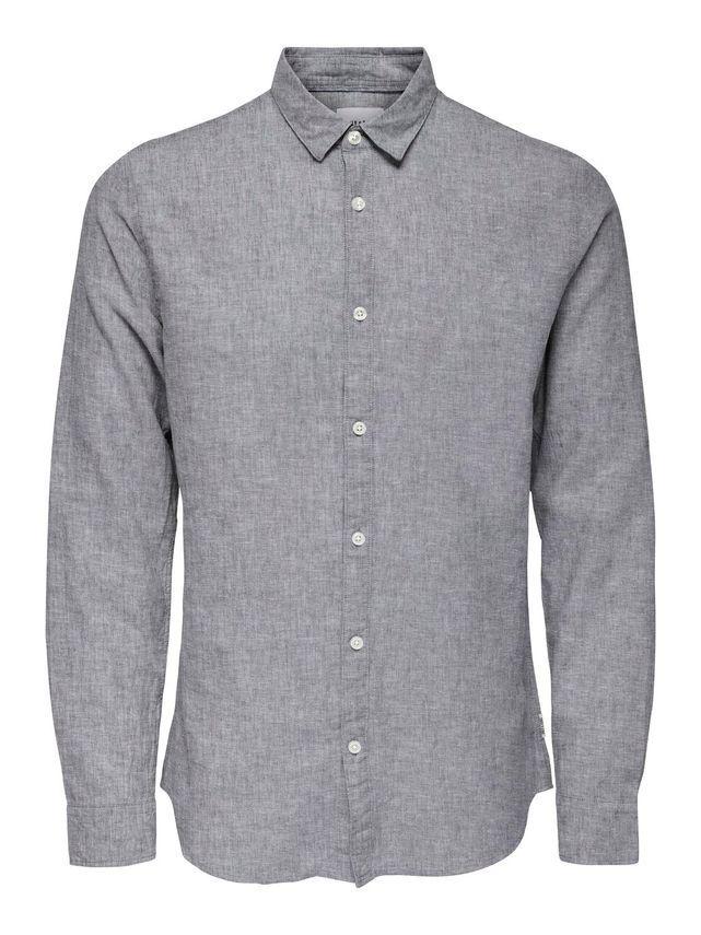 Onscaiden Ls Solid Linned Skjorte fra Only & Sons