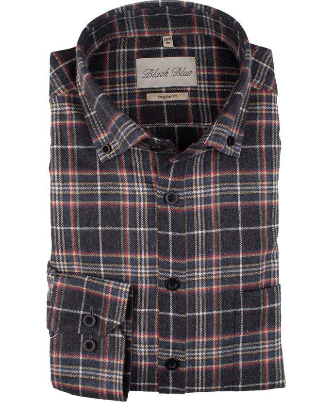 Bbc L S Skjorte fra Black Blue - Regular Fit