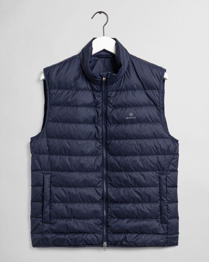 Let Down Gilet i Aftenblå fra Gant - Fantastisk Tilbud!