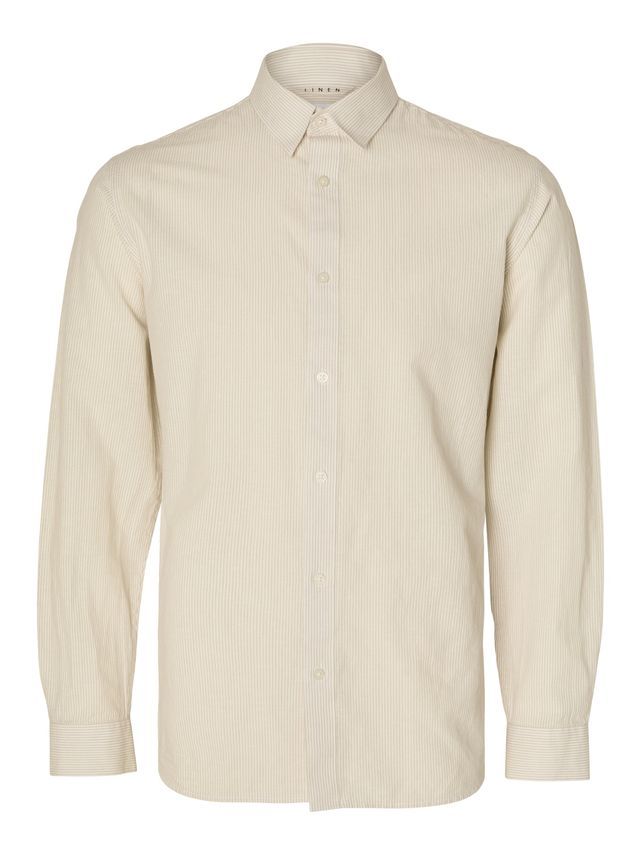 Slhslimnew Linen Shirt Ls W No fra Selected