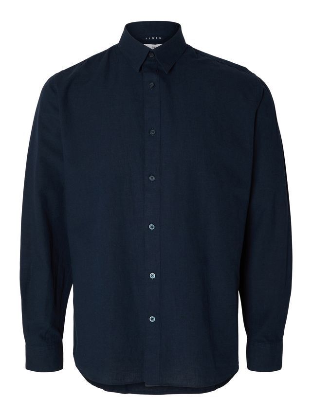 Slhslimnew Linen Shirt Ls W No fra Selected