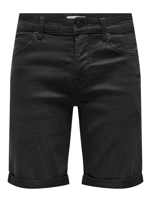 Onsply Life Reg Blk Jog Sht Pk fra Only & Sons