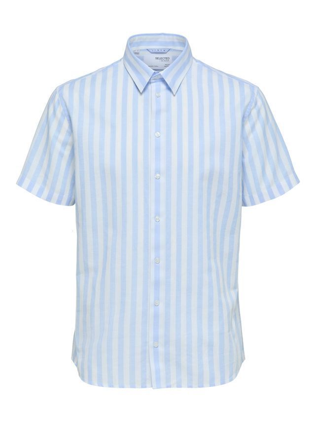 Slhregnew Linen Shirt Ss Class fra Selected
