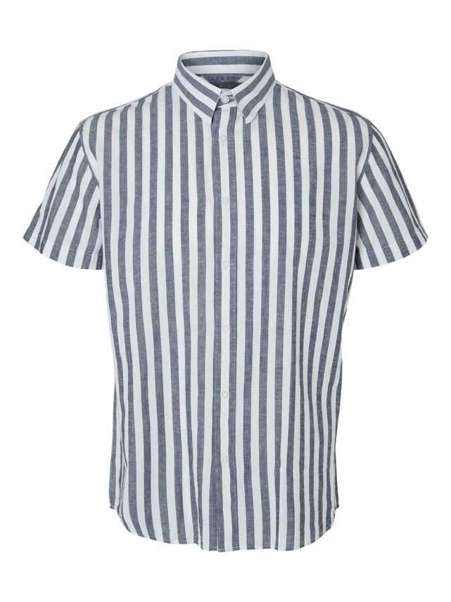 Slhregnew Linen Shirt Ss Class fra Selected