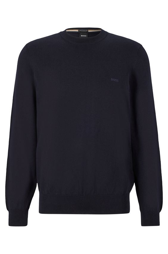 BOSS Pacas L Sweatshirt med Broderet Logo - 100% Bomuld