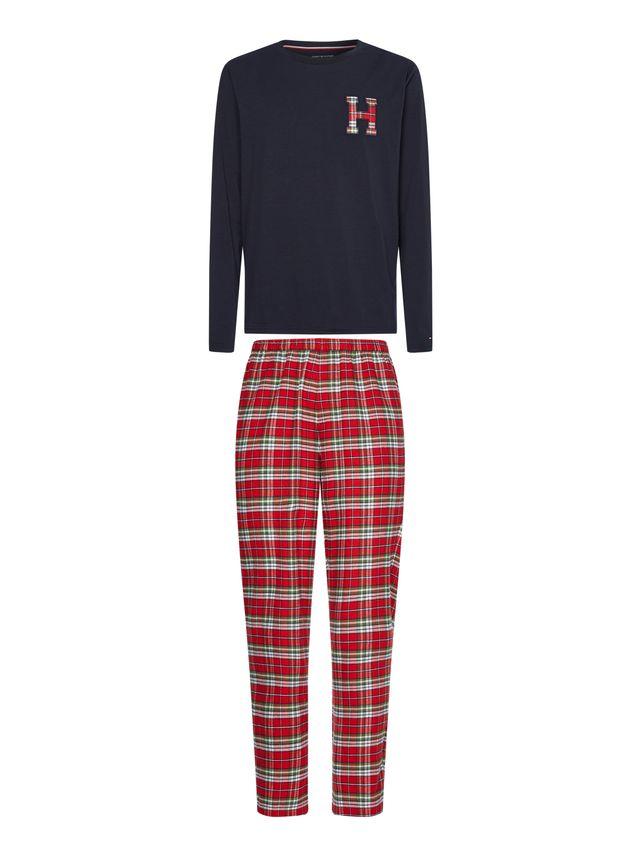 Tommy Hilfiger Ls Pant Flannel Slipper Sæt på udsalg