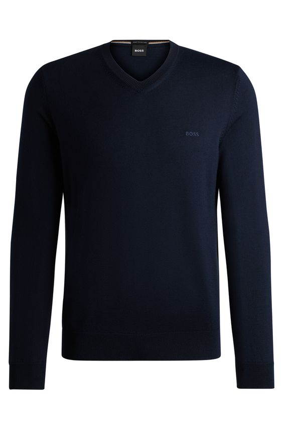 BOSS Baram L V-hals sweatshirt - Fantastisk tilbud!