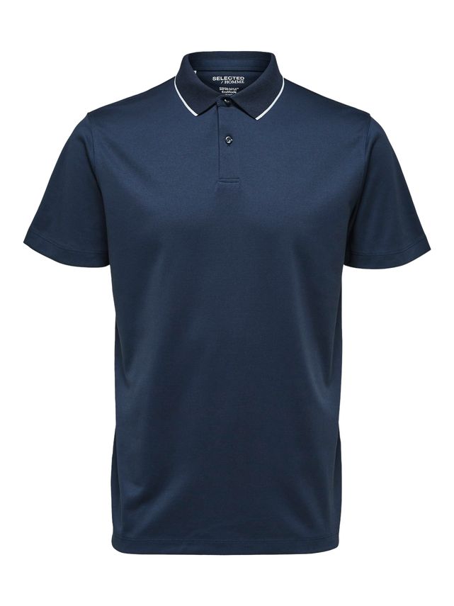 Slhleroy Coolmax Kortærmet Polo B Noos fra Selected