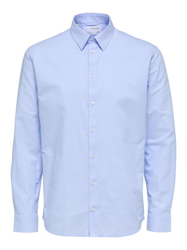 Slhregnew Linen Shirt Ls Classic W fra Selected