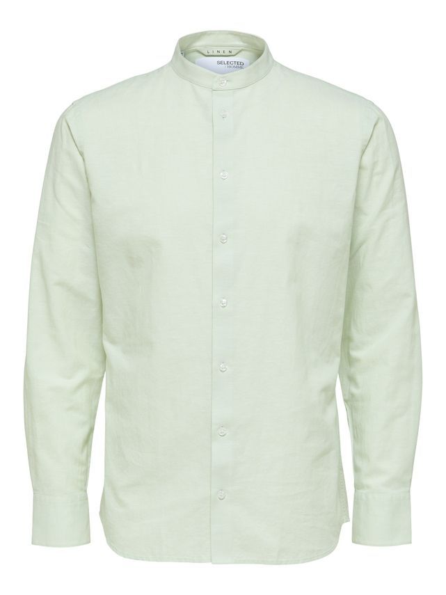 Slhslimnew Linen Shirt Ls China W fra Selected