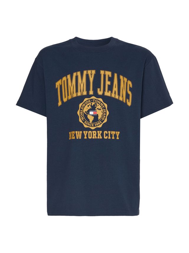 Tommy Jeans Tjm College Logo T-shirt på tilbud!