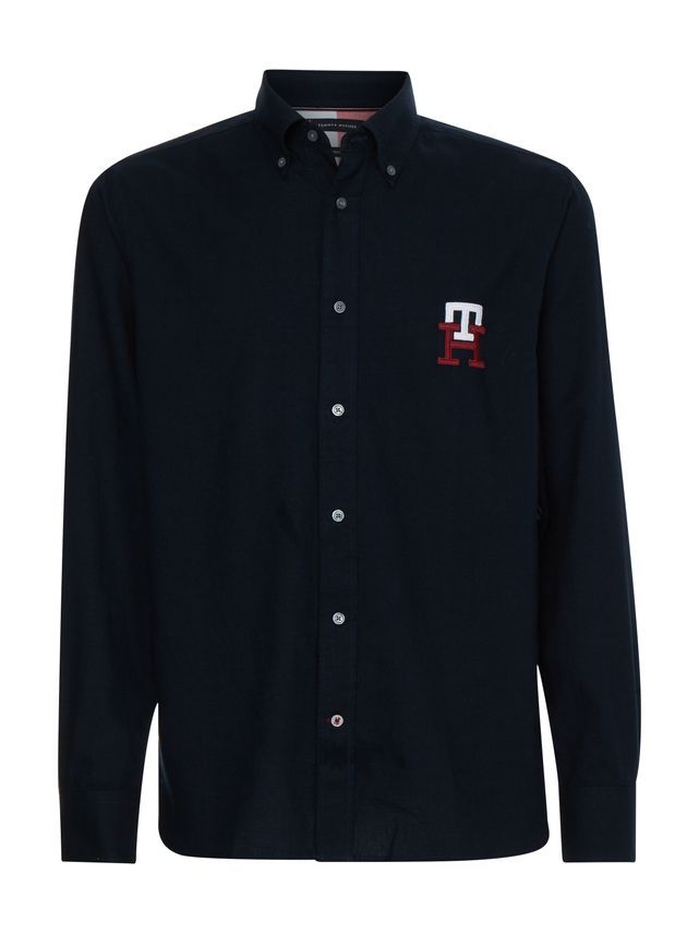 Cashmere Touch Monogram Rf Shirt fra Tommy Hilfiger