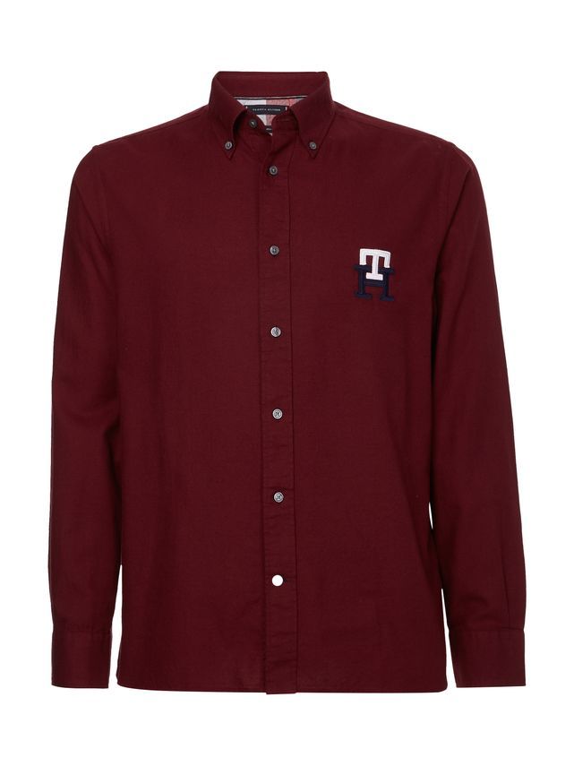 Cashmere Touch Monogram Rf Shirt fra Tommy Hilfiger