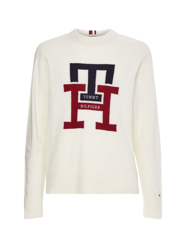 Bold Monogram Crew Neck fra Tommy Hilfiger