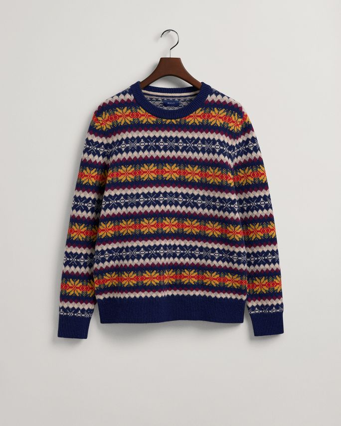 D2. Fair Isle C Neck fra Gant - Fantastisk tilbud!