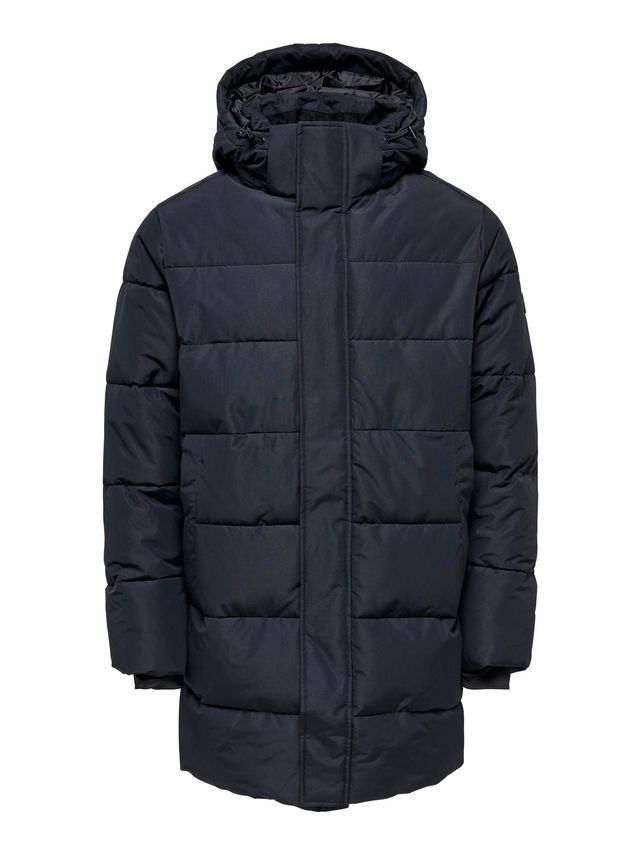 Onscarl Long Quilted Coat Otw fra Only & Sons