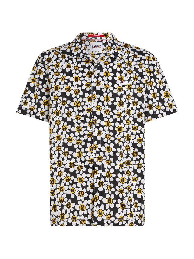 Tjm Aop Nyc Grown Daisy Shirt fra Tommy Jeans