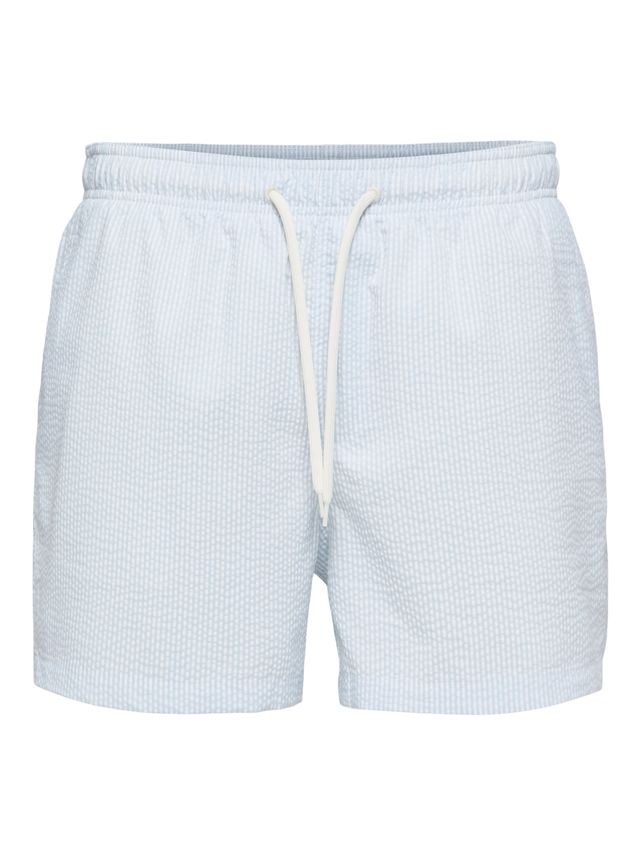 Slhcooper Seersucker Swimshorts fra Selected