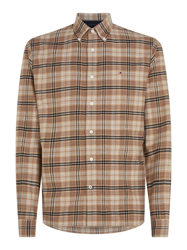 Børstet Tommy Tartan Skjorte fra Tommy Hilfiger