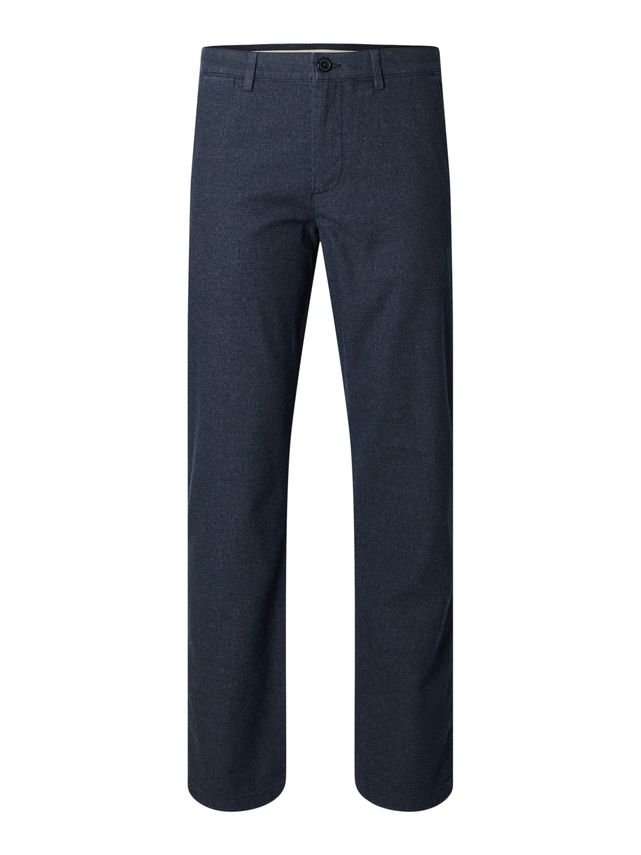 Slh175 Slim Miles Brushed Pants W N fra Selected