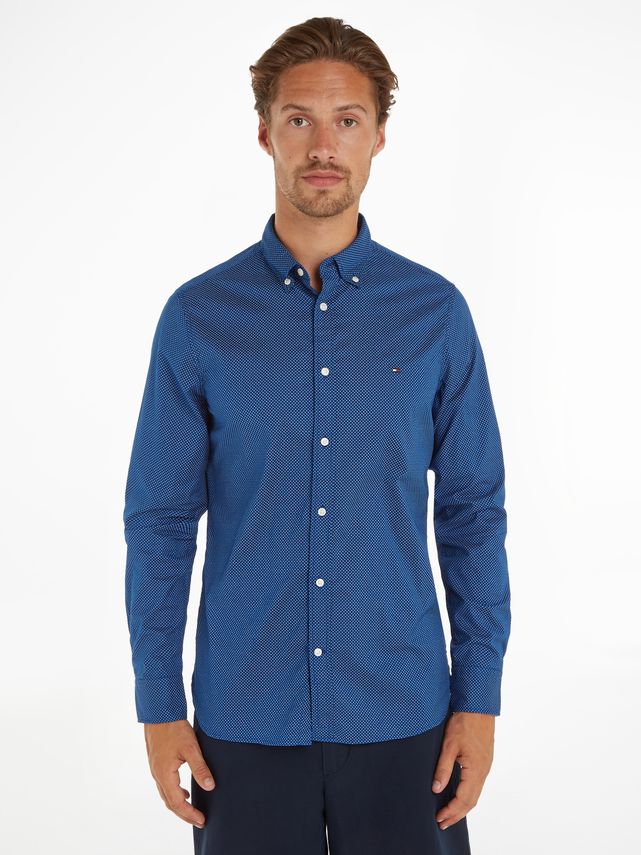 Flex Mini Print Sf Shirt fra Tommy Hilfiger