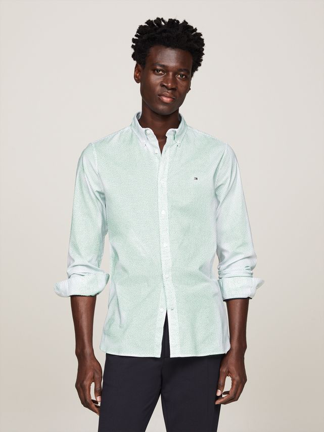 Flex Mini Print Sf Shirt fra Tommy Hilfiger