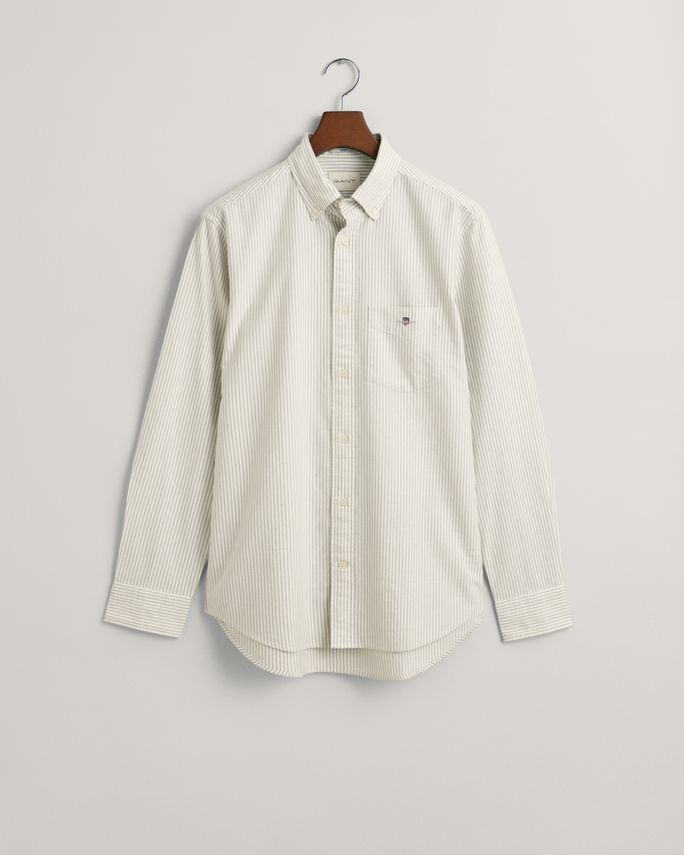 Reg Oxford Banker Stripe Shirt fra Gant