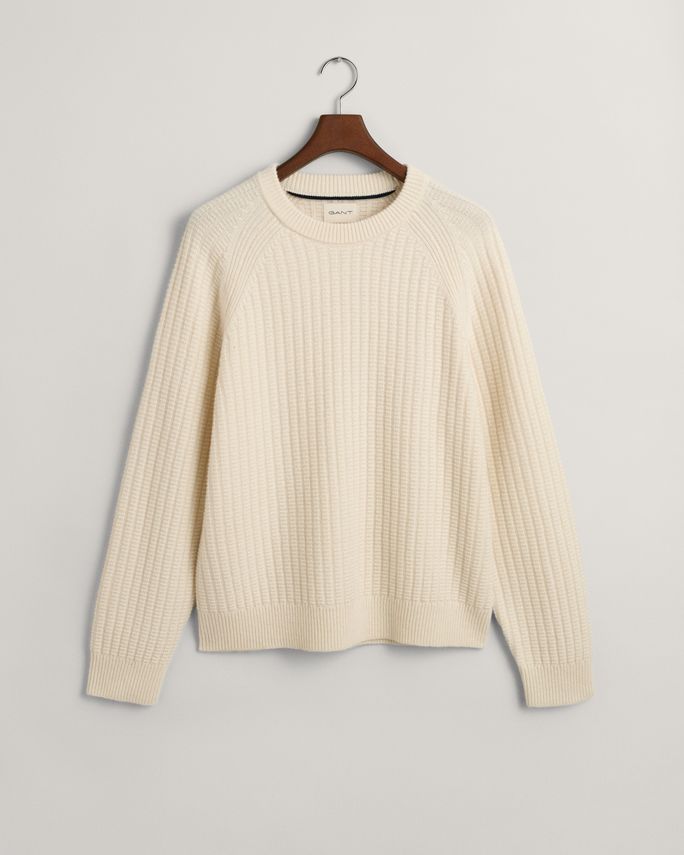 Texture Raglan C Neck fra Gant
