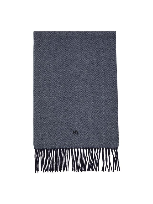 Slhtope Wool Herringbone Scarf B fra Selected