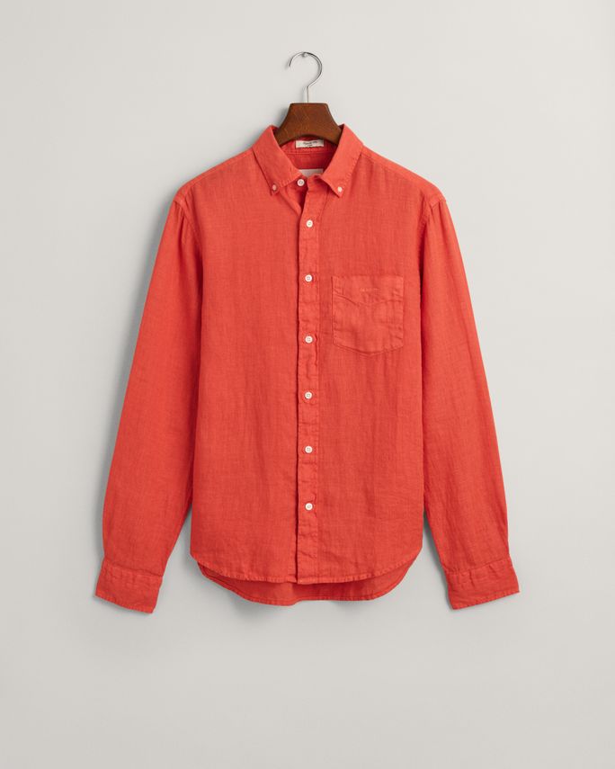 Reg Gmnt Dyed Linen Shirt fra Gant