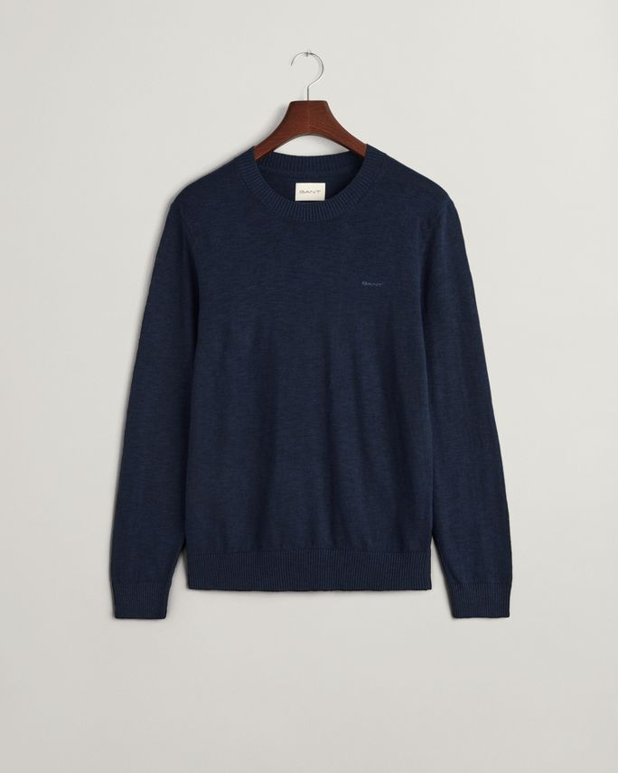 Cotton Linen C Neck fra Gant