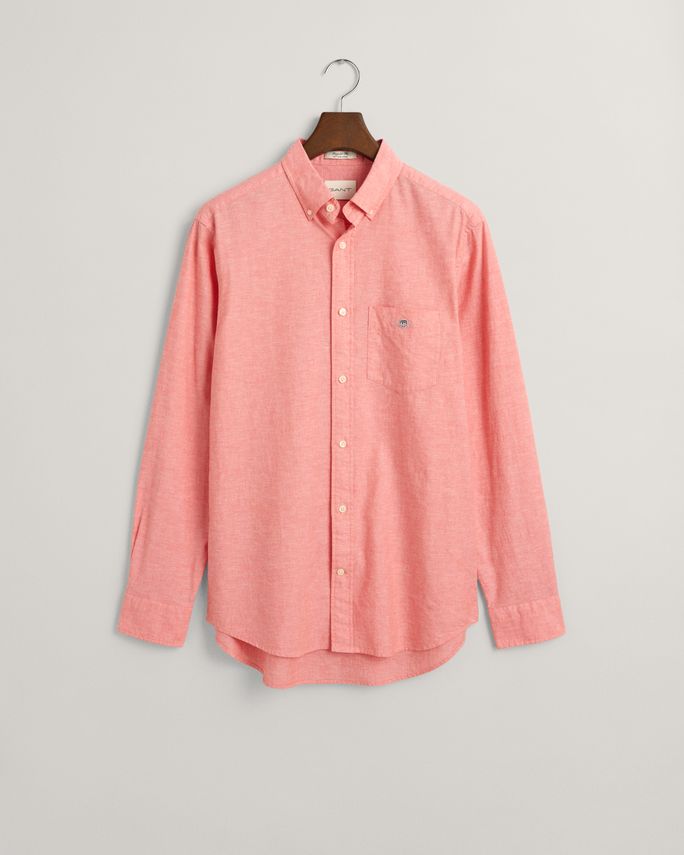 Reg Cotton Linen Shirt fra Gant