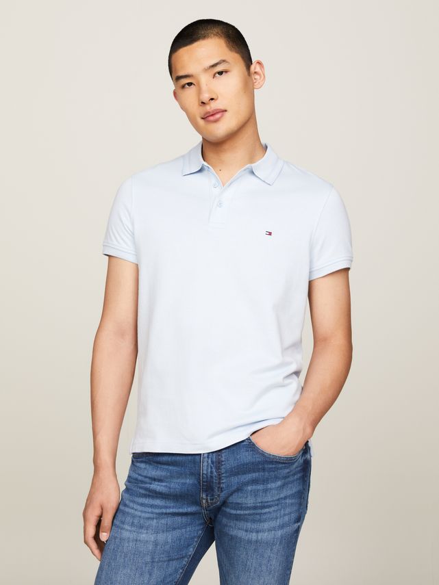 Pretwist Mouline Slim Fit Polo fra Tommy Hilfiger
