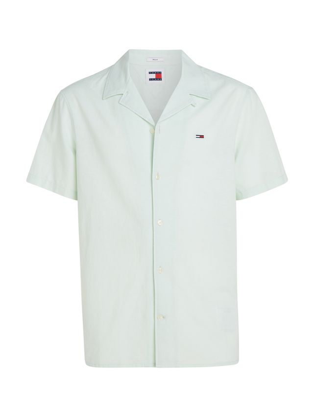 Tjm Linen Blend Camp Shirt Ext fra Tommy Jeans