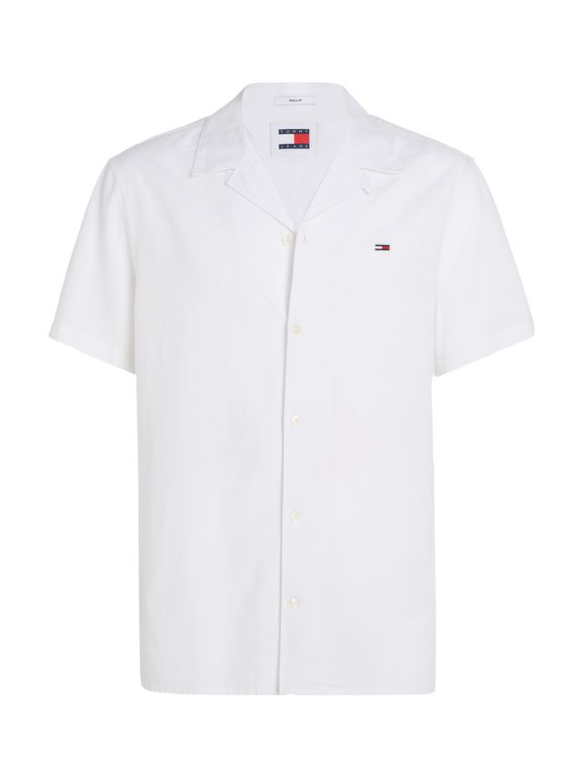 Tjm Linen Blend Camp Shirt Ext fra Tommy Jeans