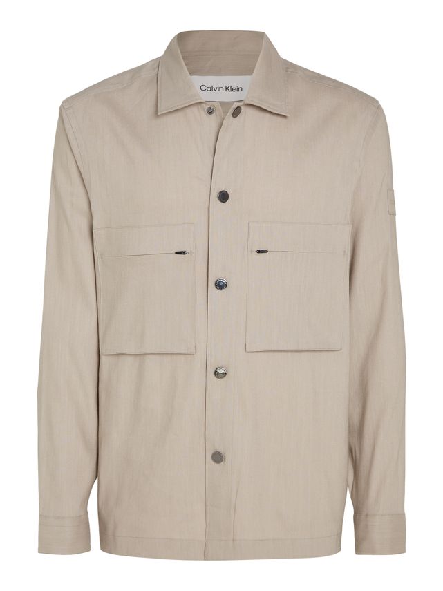 Tencel Linen Blend Overshirt fra Calvin Klein