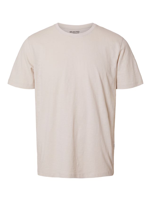 Slhaspen Slub Ss O Neck Tee Noos fra Selected