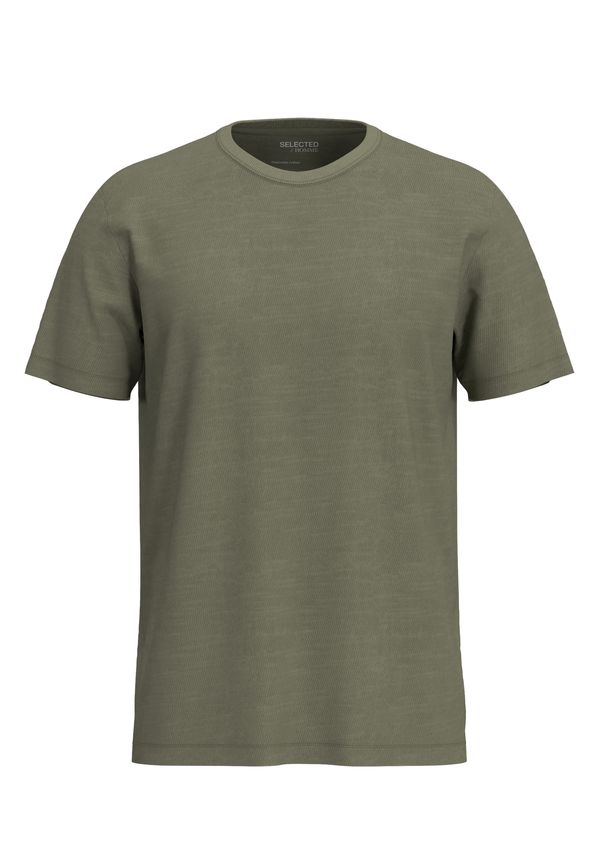 Slhaspen Slub Ss O Neck Tee Noos fra Selected