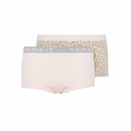 2 Pak Basis Hipsters Rosa Leo fra Name It
