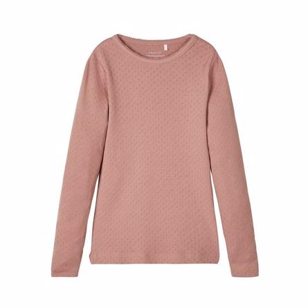 Hulmønster Bluse Vitte Rosa fra Name It
