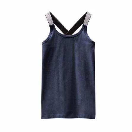 Glimmer Strop Tanktop Vals Navy fra Name It
