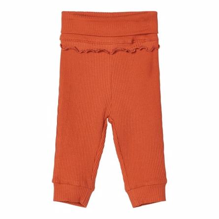 Flæse Leggings Folina Burnt Brick fra Name It