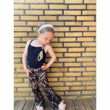 Velour Leopard Bukser Serid Black fra Name It