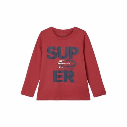 Bluse Victor Brick Red fra Name It