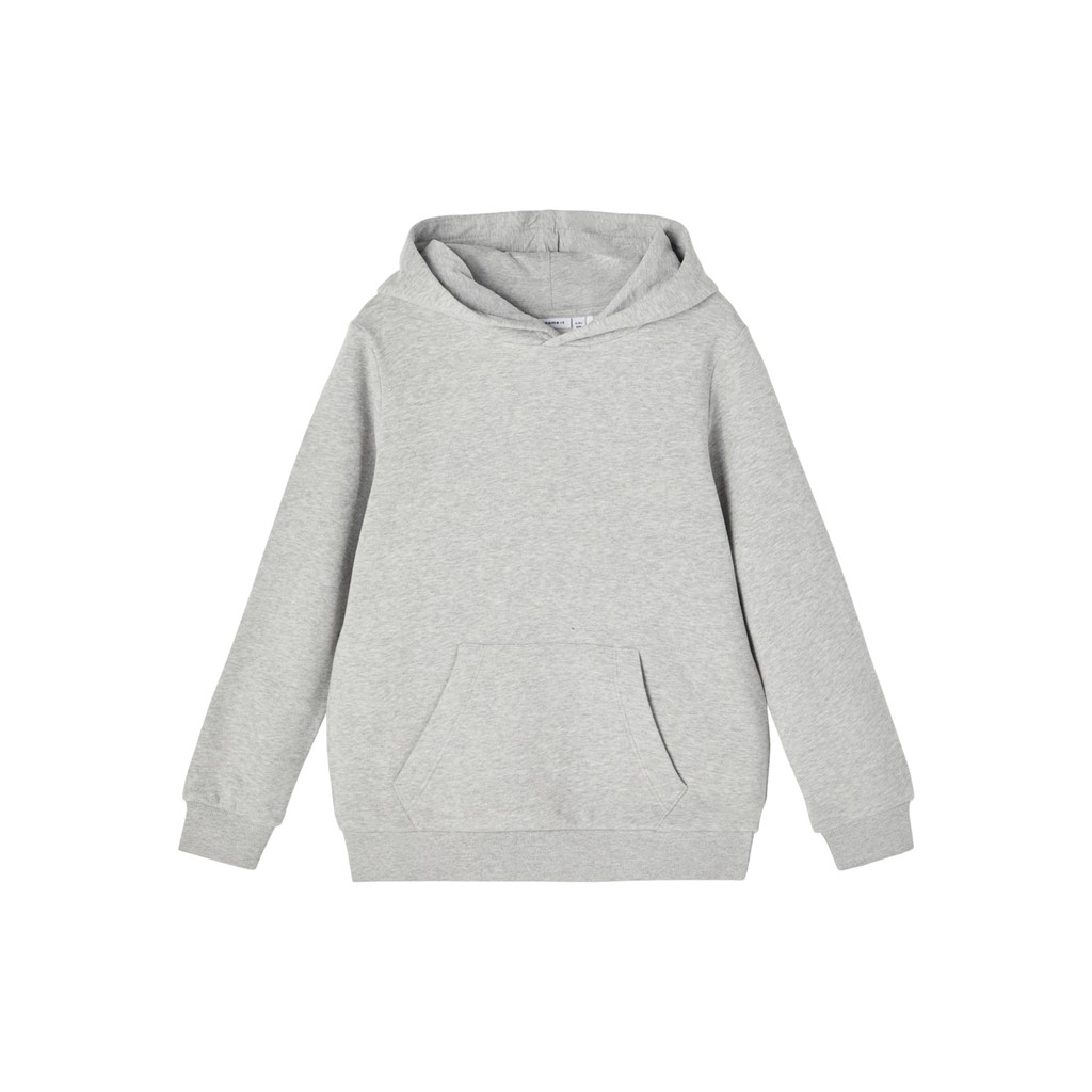 Sweat Hoodie Leno Grey Melange fra Name It